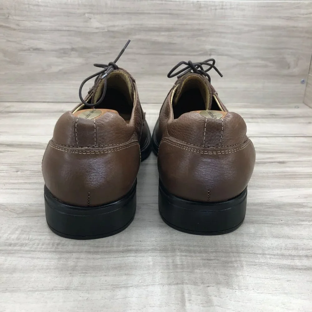 Belvedere Shoes Mens 12 EEE Baybridge Brown Leather Lace Up Derby Oxfords